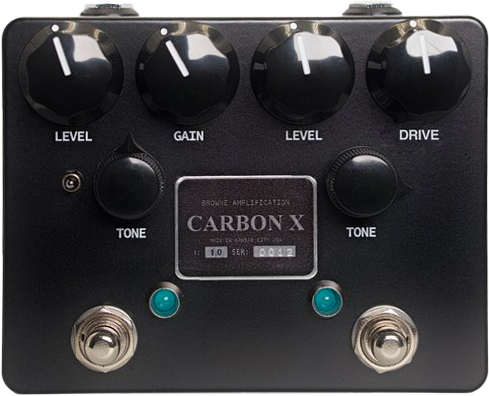 Browne Amplification Carbon X Dual Overdrive Black
