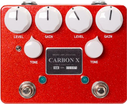 Browne Amplification Carbon X Dual Overdrive Red