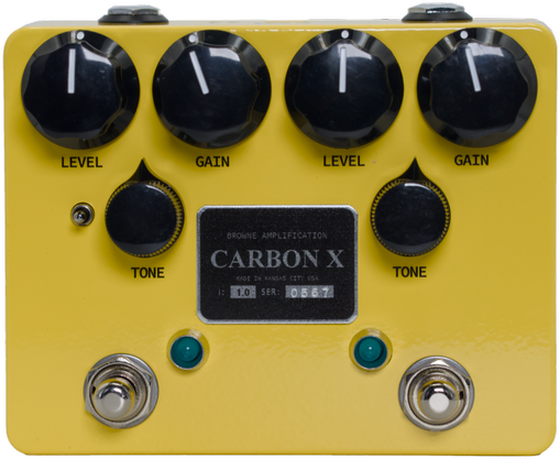 Browne Amplification Carbon X Dual Overdrive Yellow