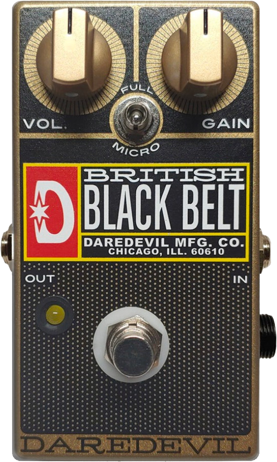 Daredevil Pedals British Black Belt