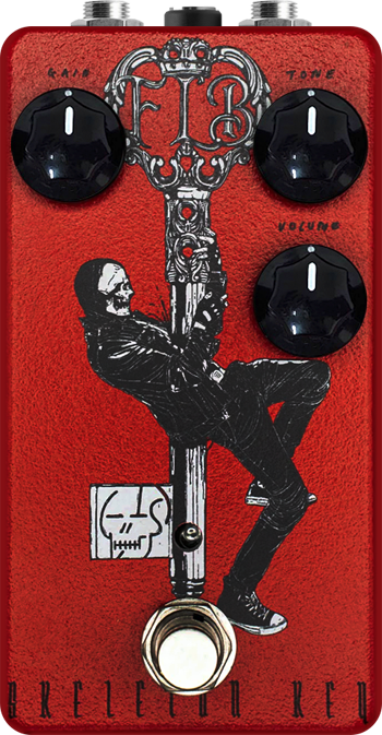 Funny Little Boxes Skeleton Key Red