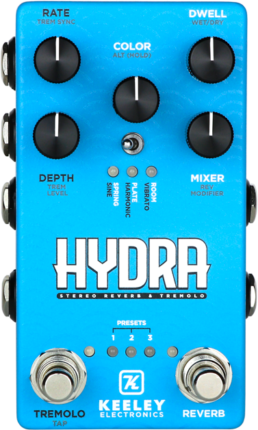 Keeley Hydra Stereo Reverb & Tremolo