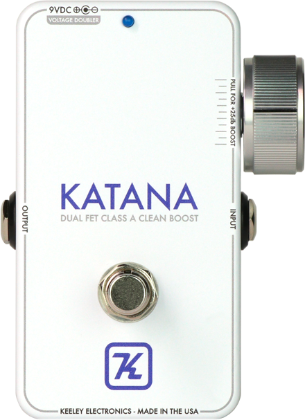 Keeley Katana Clean Boost Throwback White Edition