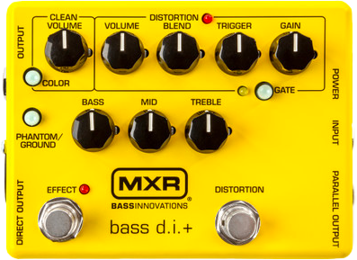 MXR Bass DI+ Special Edition Yellow
