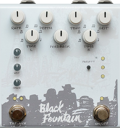 Old Blood Noise Endeavors Black Fountain Stereo Revolver-esque