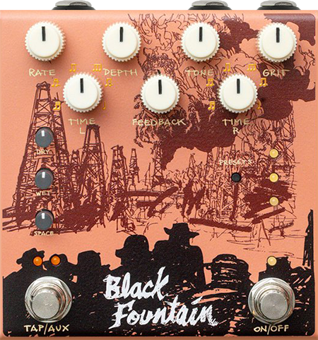 Old Blood Noise Endeavors Black Fountain Stereo Terracota