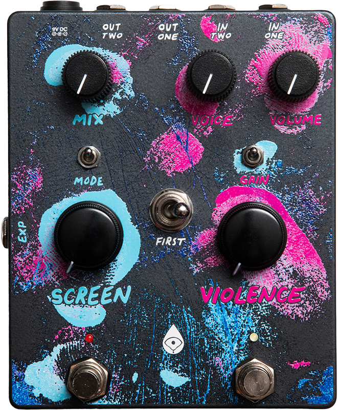 Old Blood Noise Endeavors Screen Violence Custom Pink/Blue