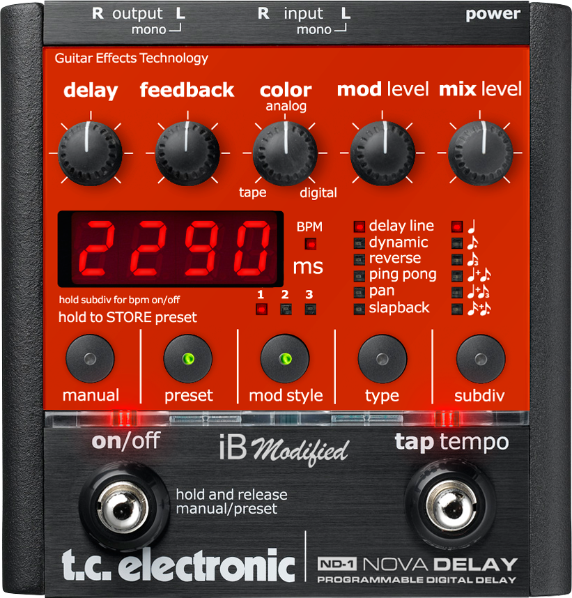 TC Electronic ND-1 Nova Delay iB Modified