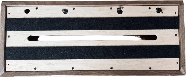 WoodedMerganser Custom Walnut/Maple Pedalboard